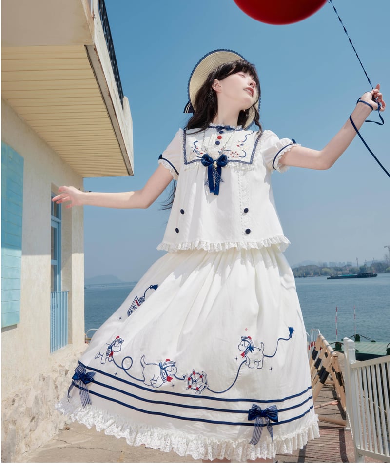 Ocean Voyage」ブラウス＆スカートセット【4/25まで】ロリータ | GIRLISM