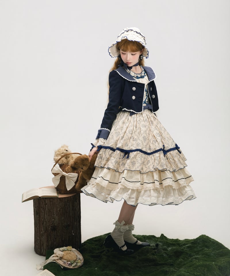 ブルーベリーフィナンシェ」ワンピース＆ジャケット【10/1まで】送料