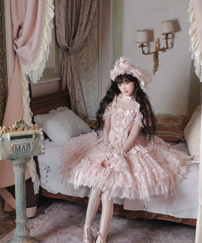 Pinik Mist Oath」ワンピース＆ジャンパースカート（ピンク） 【2/5