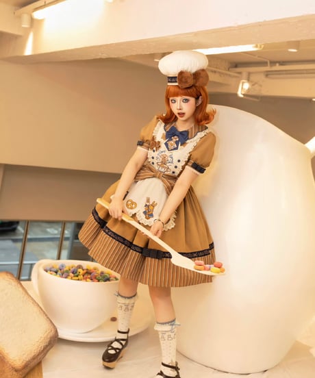 「クッキングマウス」エプロンワンピース 【1/11まで】送料無料！