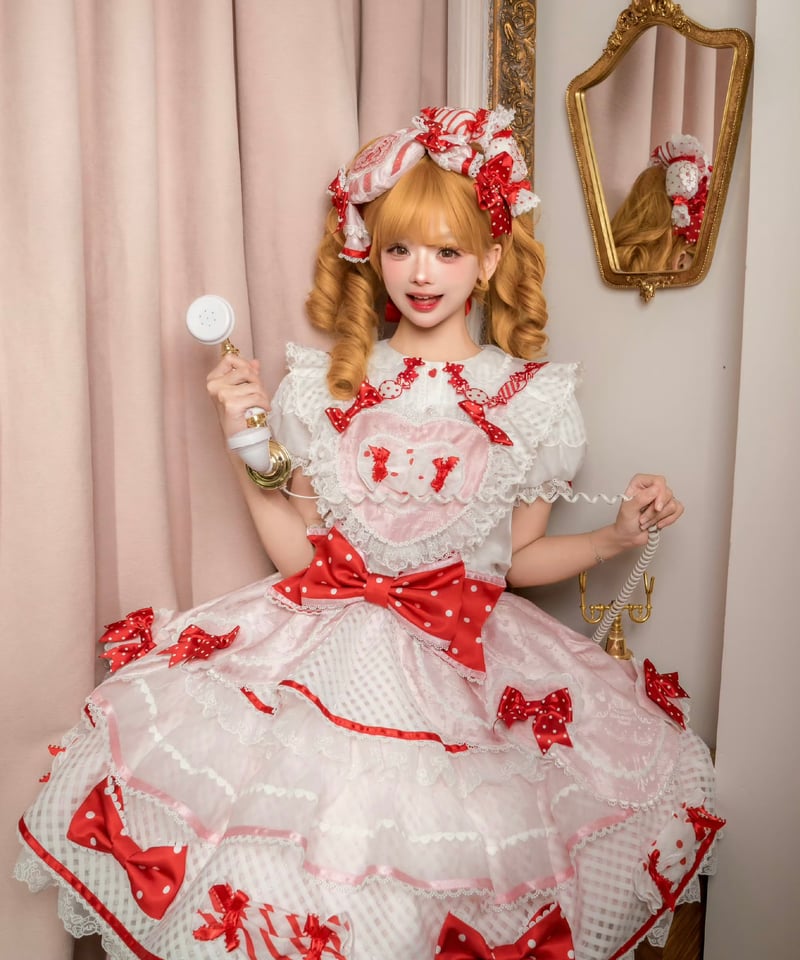 Candy」ハートサロペット＆ブラウス 【12/10まで】送料無料！ | GIRLISM