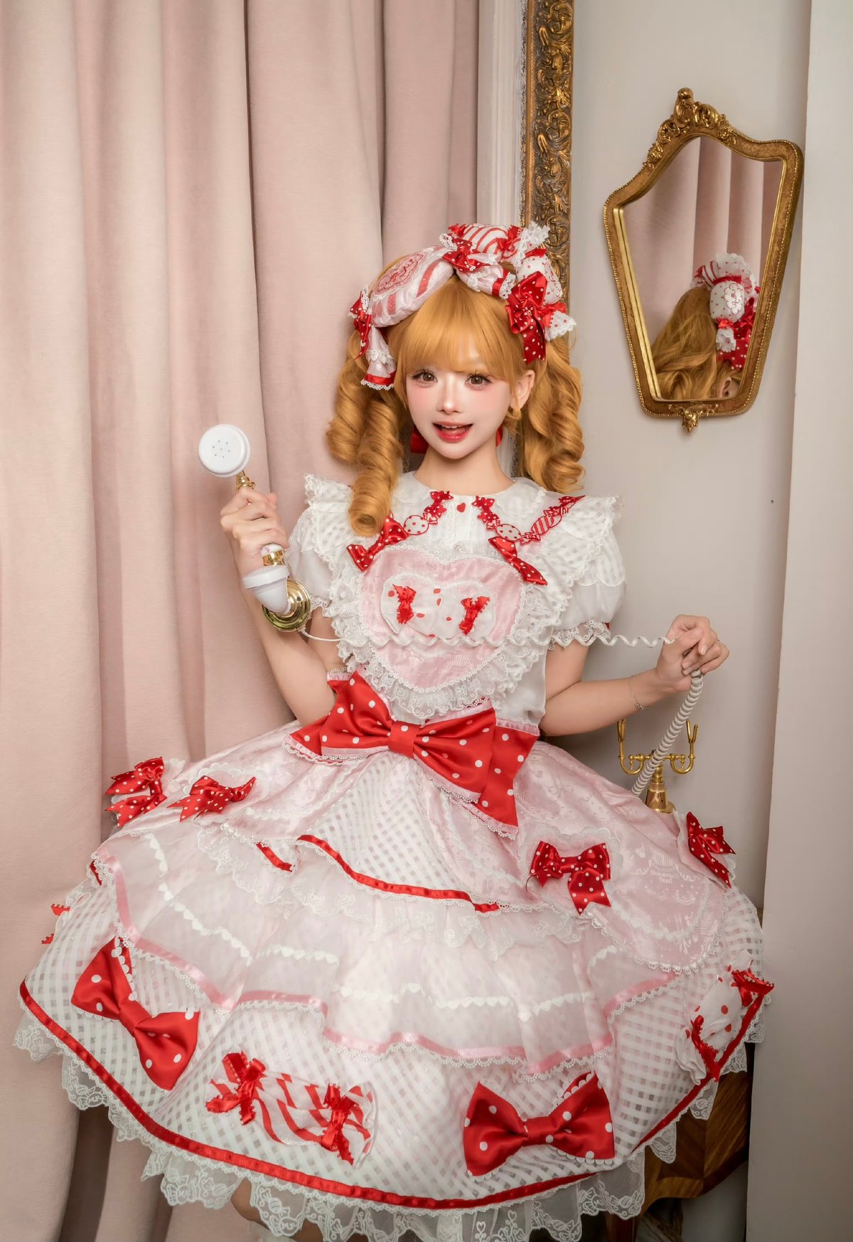 Candy」ハートサロペット＆ブラウス 【12/10まで】送料無料！ | GIRLISM