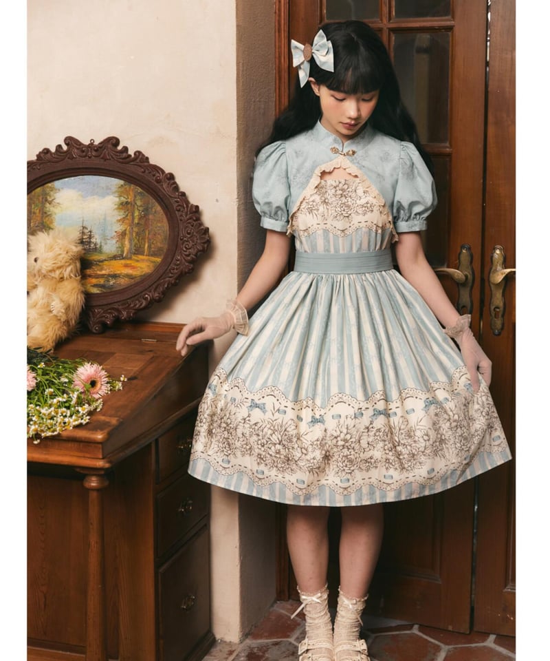 繁花時計2.0」ショートジャンパースカート 【2/20まで】送料無料