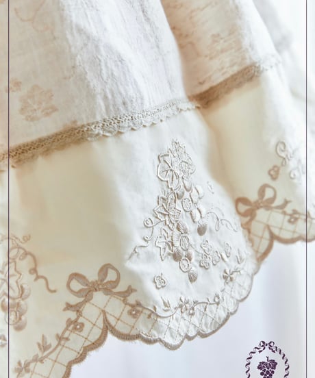 「ロワール葡萄園」4.0刺繍ジャンパースカート【8/4まで】送料無料！