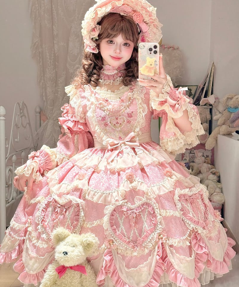 Vintage Cake」ドレス4点フルセット（ピンク） 【2/14まで】送料無料
