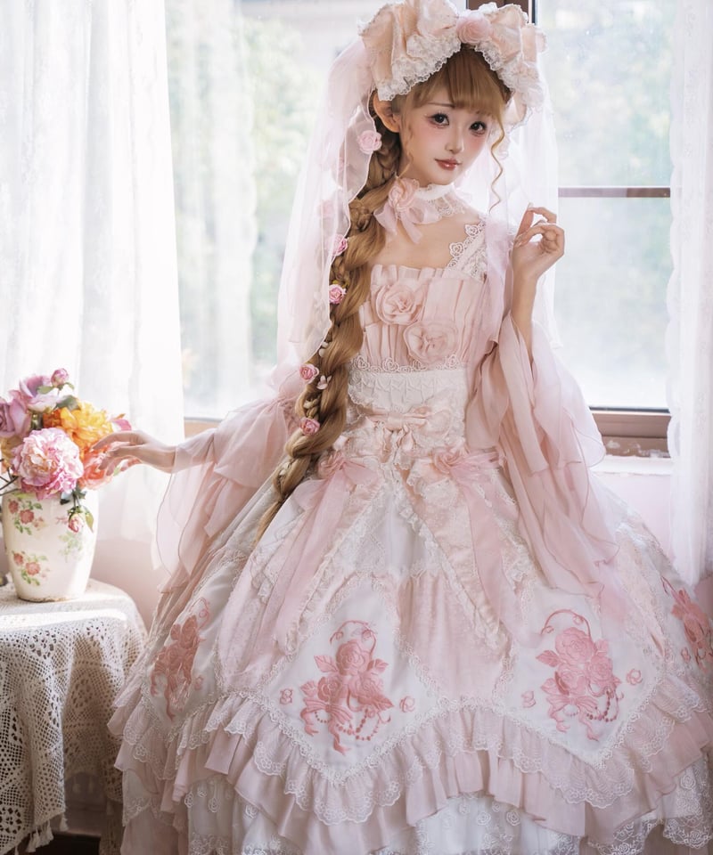 薔薇花傘」ジャンパースカート（ロング）【2/27まで】送料無料！ | GIRLISM