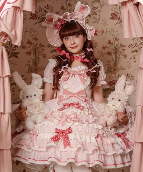 「ラビットリボン」青木美沙子コラボドレス（ピンク）【6/15まで】送料無料！