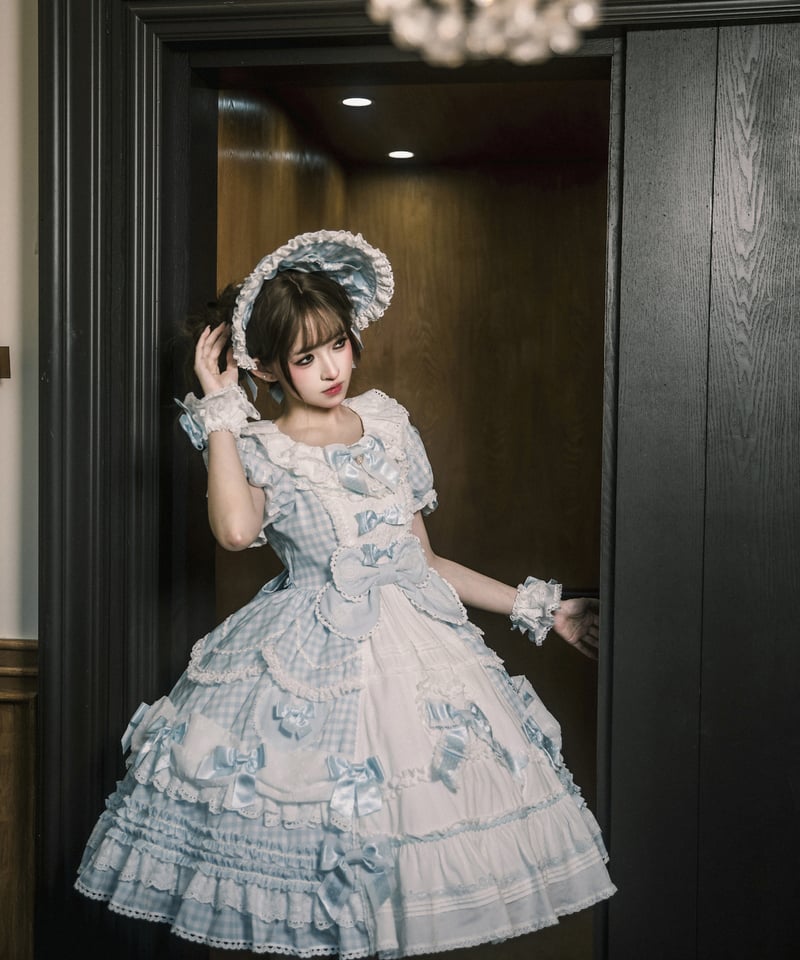 青木美沙子コラボ「ハートコンチェルト」ワンピース＆小物（サックス