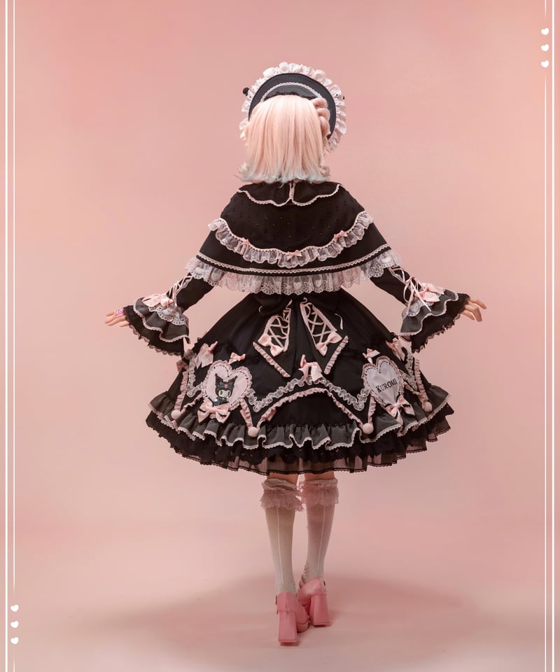 花と真珠箱×サンリオ」マイメロ＆クロミジャンパースカート【3/10まで