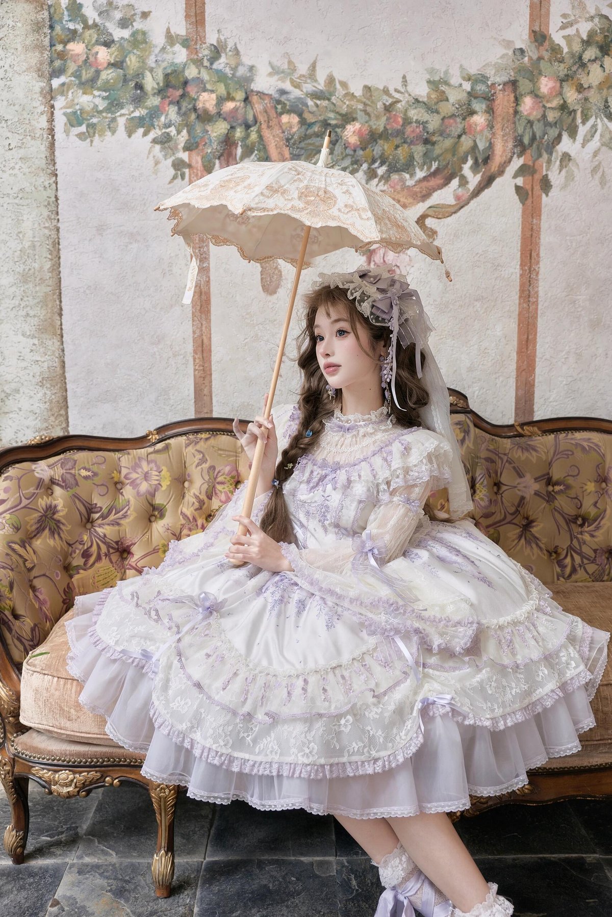 ロリィタ 姫袖 藤の庭」姫袖ワンピース【5/25まで】ロリータ | GIRLISM