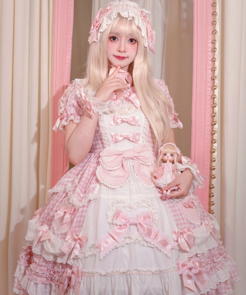 青木美沙子コラボ「ハートコンチェルト」ワンピース＆小物（ピンク