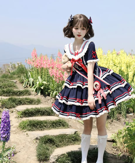 「Navy Girl」半袖ワンピース5点フルセット 【5/2まで】送料無料！
