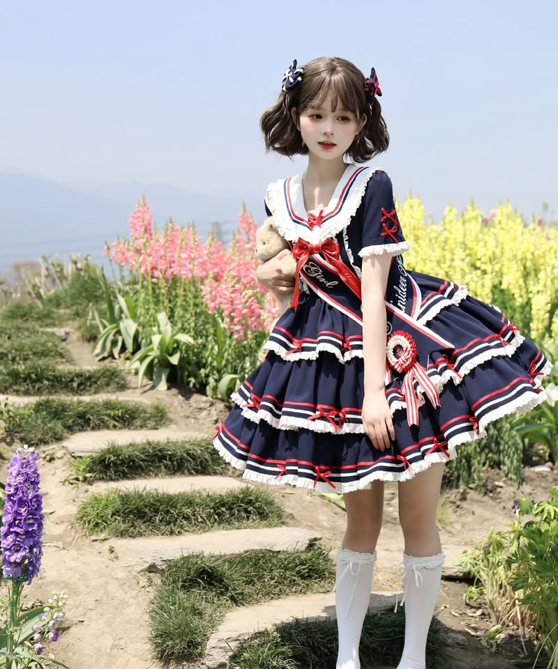 Navy Girl」半袖ワンピース5点フルセット 【5/2まで】送料無料！ | GIRLISM