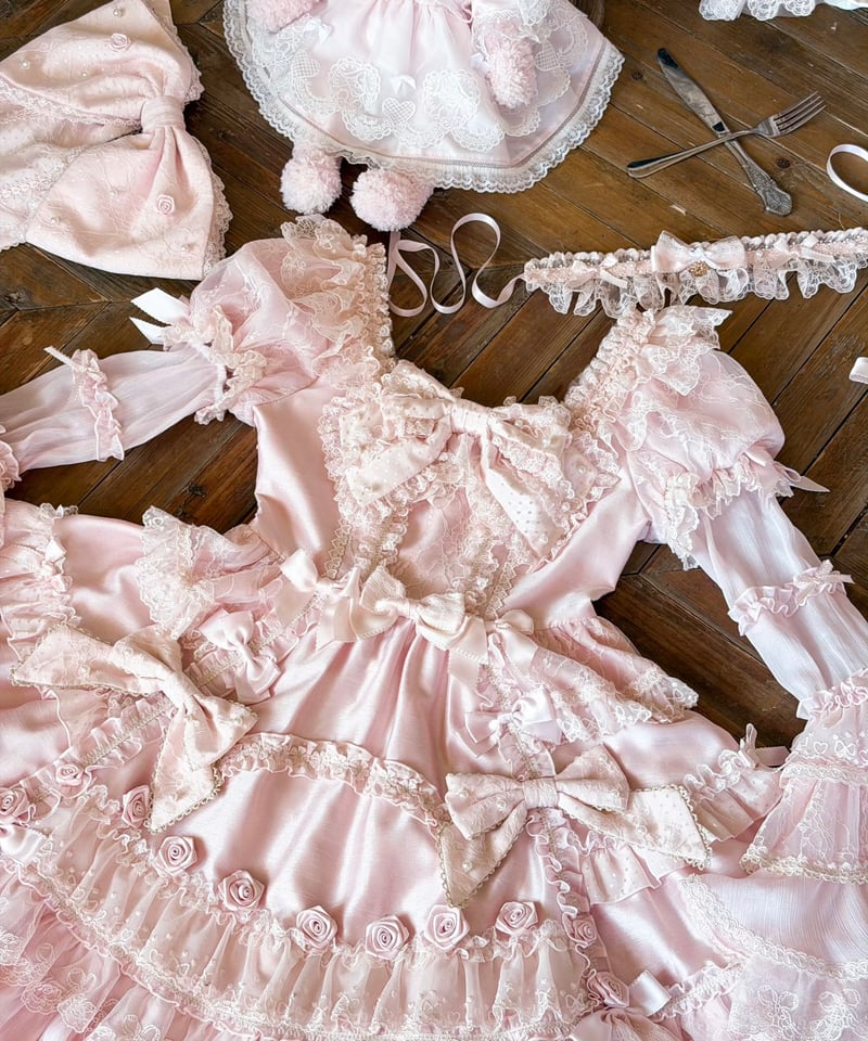 Pinik Mist Oath」ワンピース＆ジャンパースカート（ピンク） 【2/5