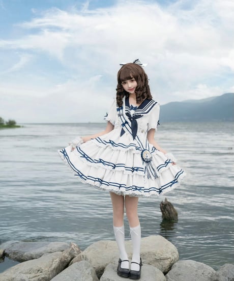 「Navy Girl」半袖ワンピース5点フルセット 【5/2まで】送料無料！