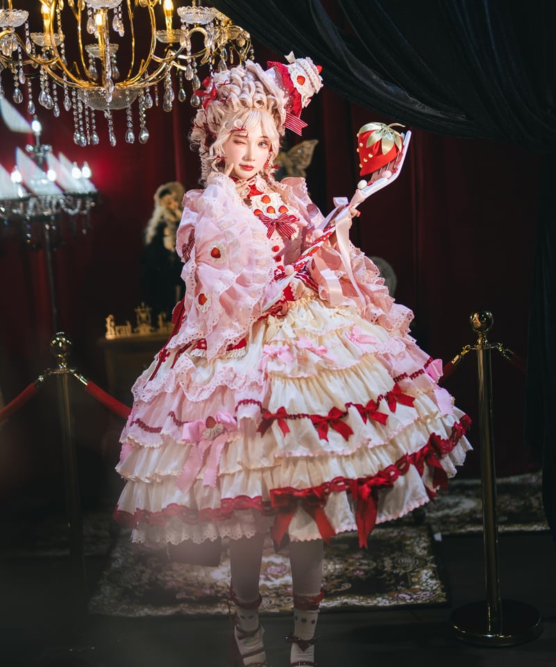 苺パーティー」ワンピースドレスフルセット【3/2まで】送料無料