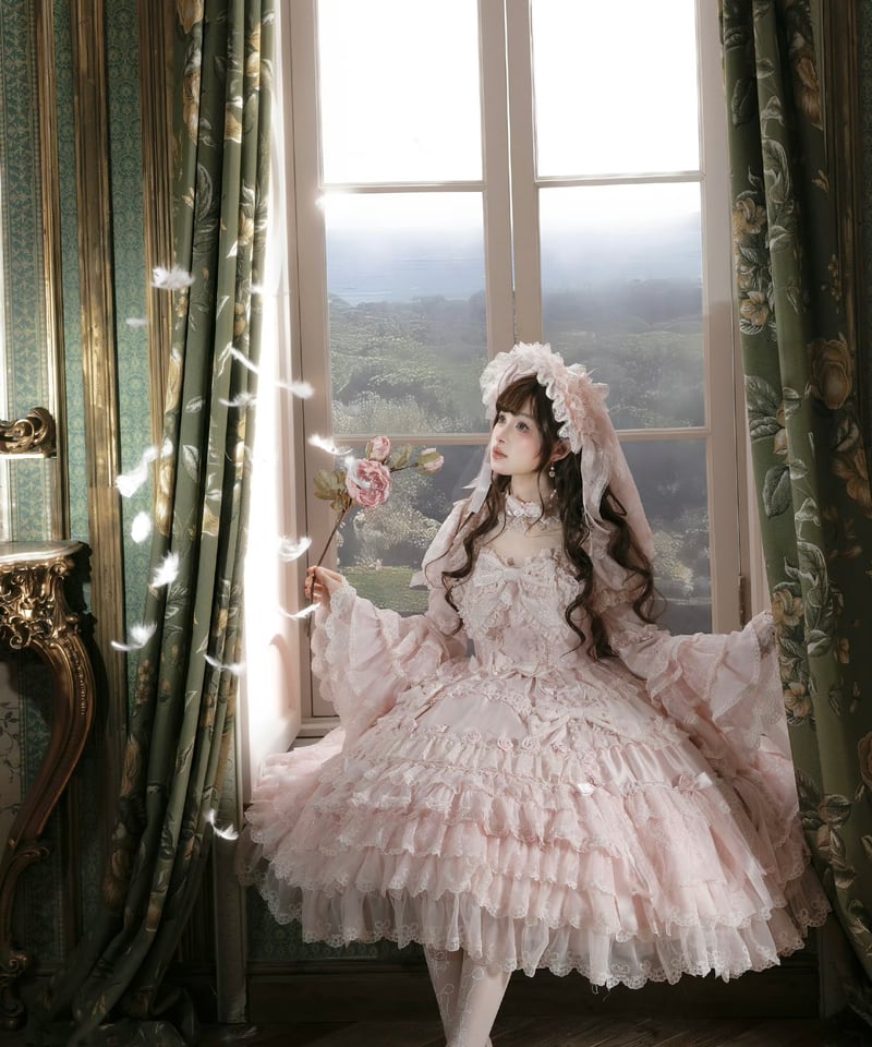 Pinik Mist Oath」ワンピース＆ジャンパースカート（ピンク） 【2/5