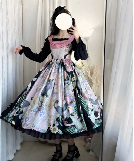 「Vintage Hat Cat」ジャンパースカート 【2/5まで】送料無料！