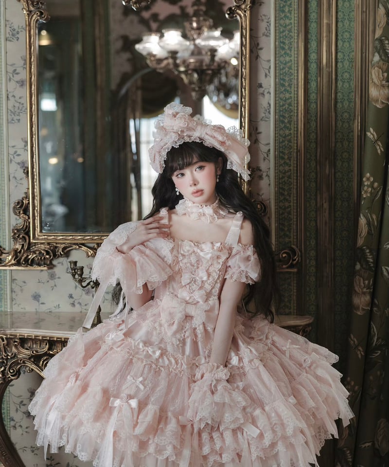 Pinik Mist Oath」ワンピース＆ジャンパースカート（ピンク） 【2/5