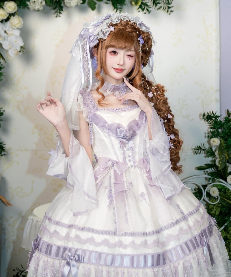 藤の庭」後開きジャンパースカート【5/25まで】ロリータ | GIRLISM