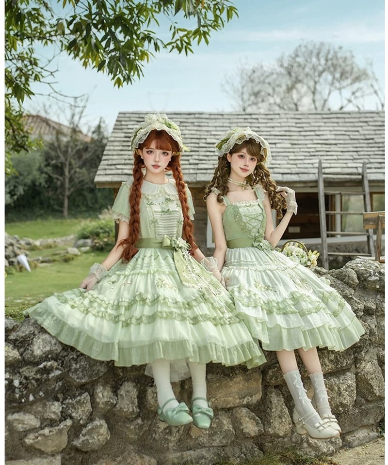 マスカット」ワンピース＆ジャンパースカート4点セット 【4/27まで