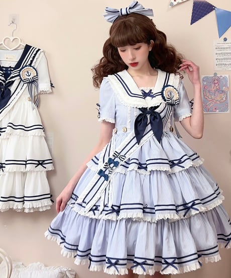 「Navy Girl」半袖ワンピース5点フルセット 【5/2まで】送料無料！