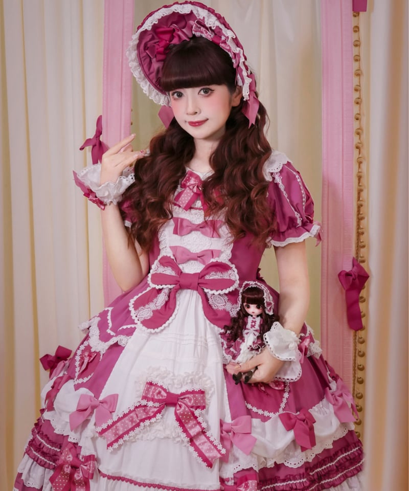 青木美沙子コラボ「ハートコンチェルト」ワンピース＆小物（ローズ