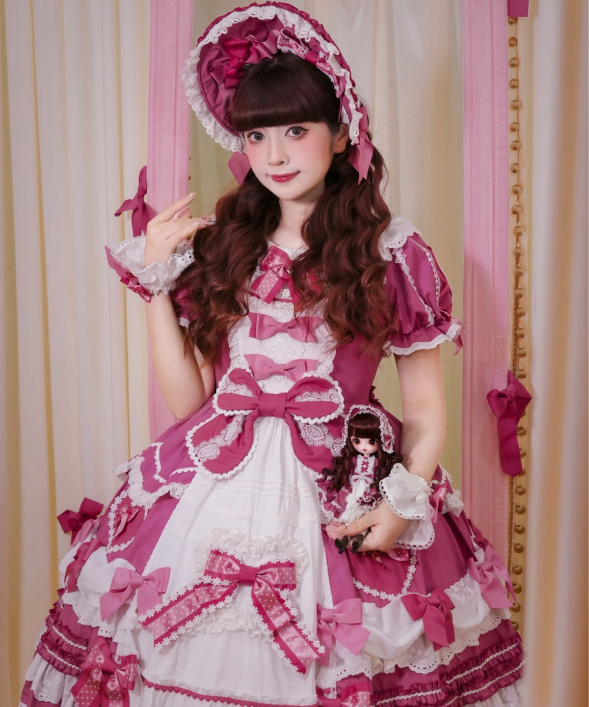 青木美沙子コラボ「ハートコンチェルト」ワンピース＆小物（ローズ