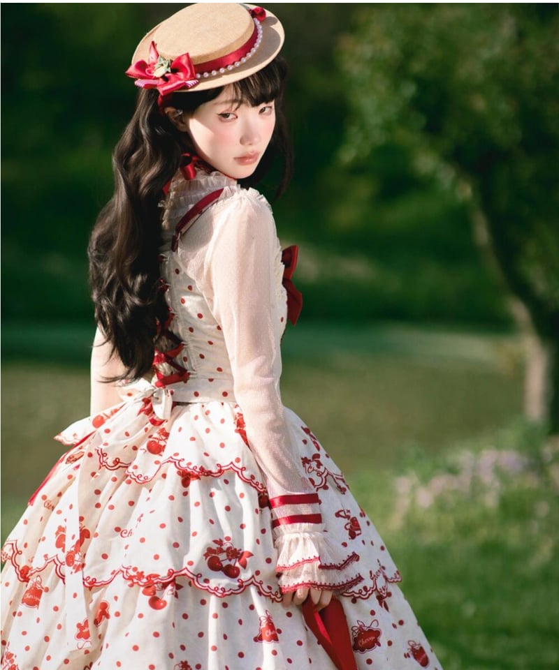 チェリー紋章」ジャンパースカート 【3/1まで】送料無料！ | GIRLISM