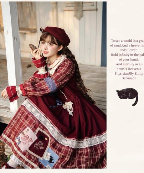 「黒猫のソーイングレッスン」ワンピース＆猫耳フード 【11/18まで】送料無料！
