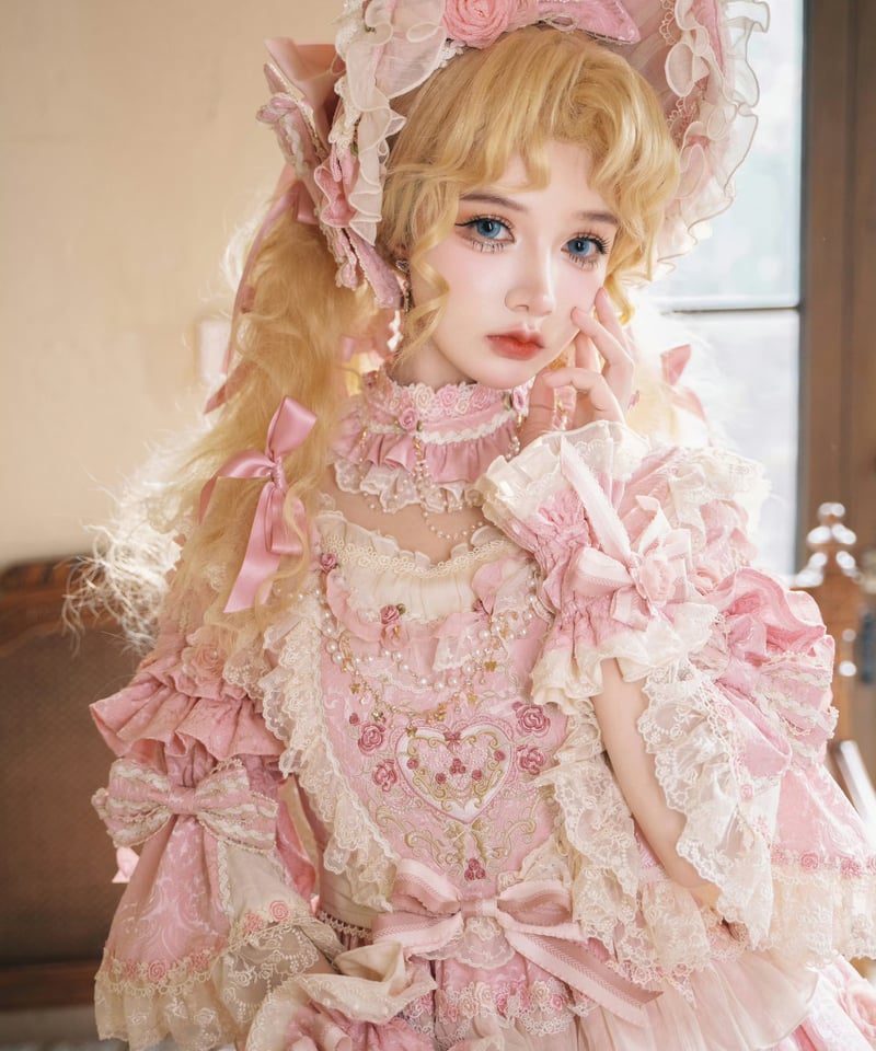 Vintage Cake」ドレス4点フルセット（ピンク） 【2/14まで】送料無料