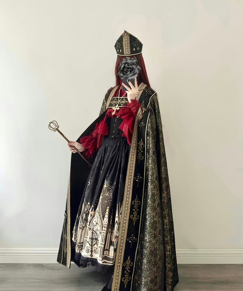 月夜の修道院の刺繍ロングマント コスプレセット 皇子系 manusmachina 月夜の修道院の刺繍ロングマント コスプレセット 皇子系