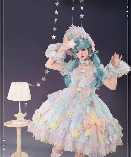 「花と真珠箱×サンリオ」LITTLE TWIN STARSワンピース＆ジャンパースカート【3/10まで】送料無料！