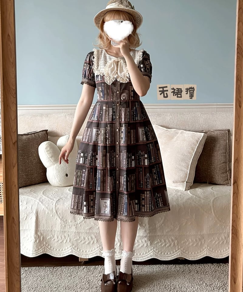 Cat Bookshelf」ショートワンピース【6/21まで】送料無料！ | GIRLISM