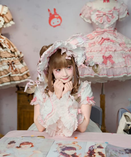 「ラビットリボン」青木美沙子コラボドレス（ホワイト）【6/15まで】送料無料！