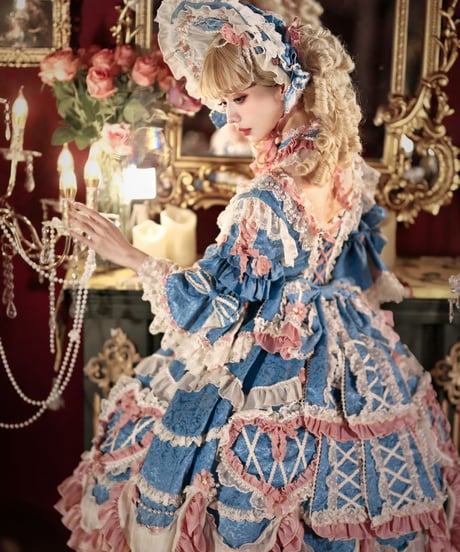 「Vintage Cake」ドレス４点フルセット（ブルー） 【2/14まで】送料無料！