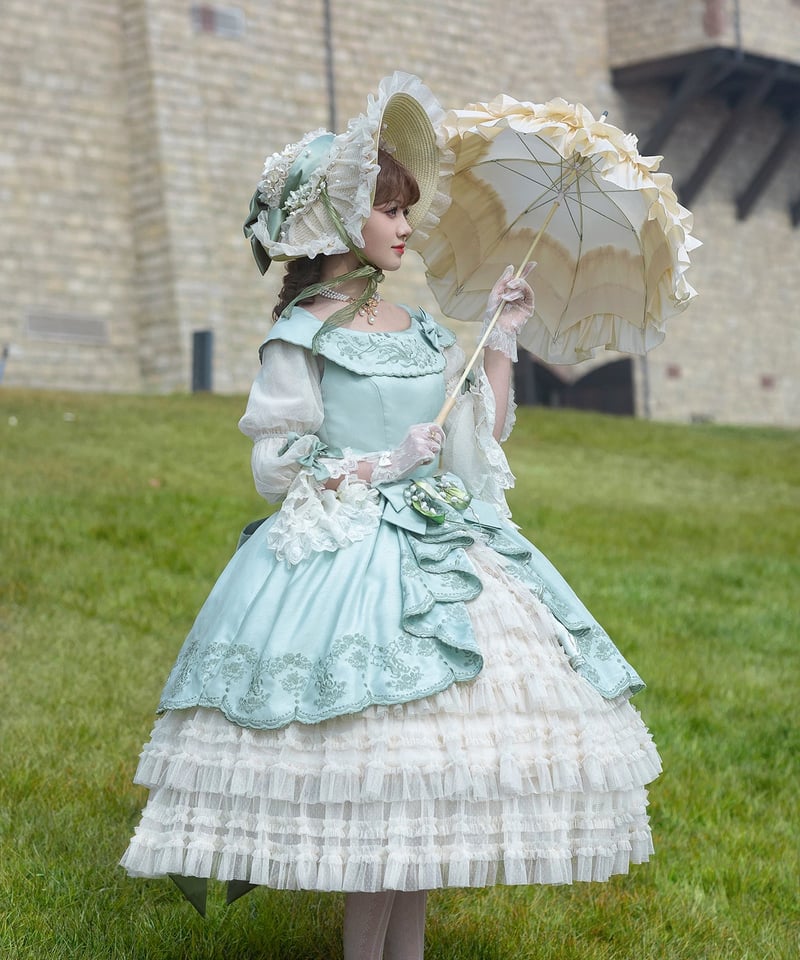 刺繍鈴蘭」刺繍ジャンパースカート 【2/26まで】送料無料！ | GIRLISM