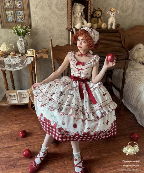 「Apple Tea」ジャンパースカート 【1/27まで】送料無料！
