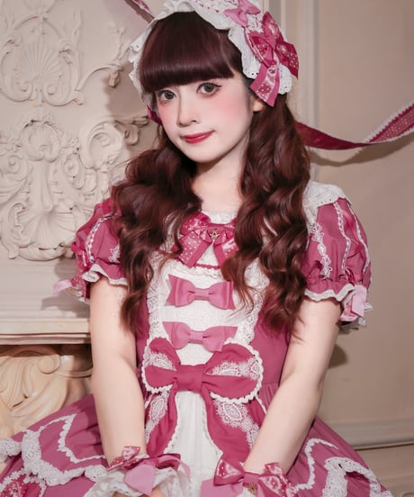 青木美沙子コラボ「ハートコンチェルト」ワンピース＆小物（ローズ） 【9/30まで】送料無料！