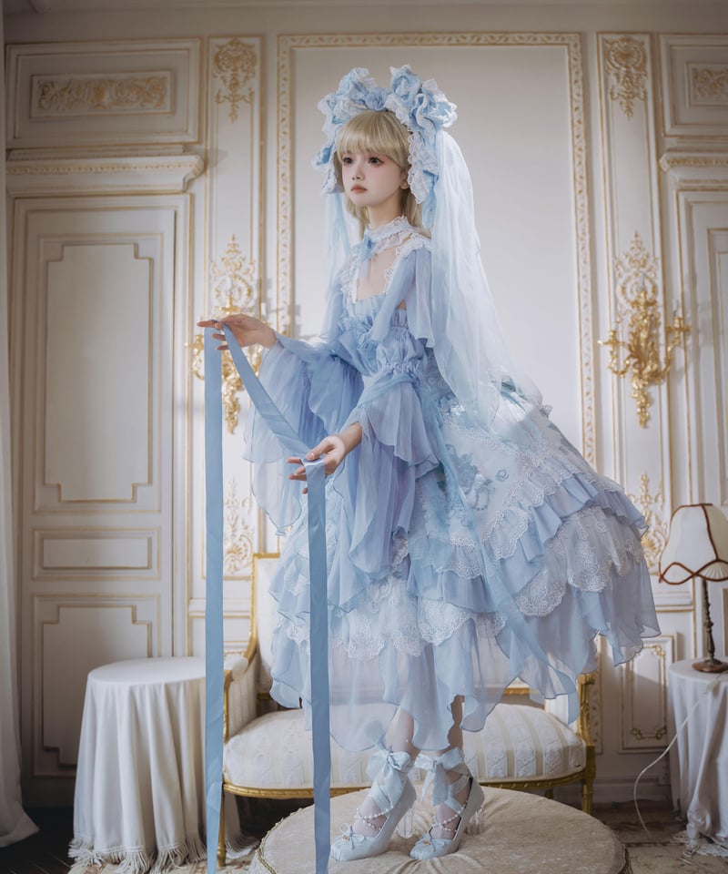 薔薇花傘」ジャンパースカート（ショート）【2/27まで】送料無料