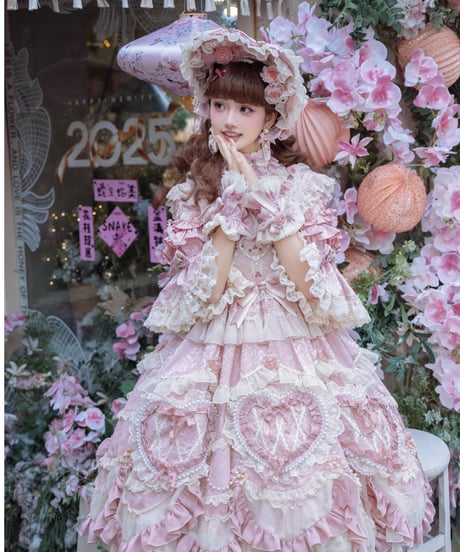 「Vintage Cake」ドレス４点フルセット（ピンク） 【2/14まで】送料無料！