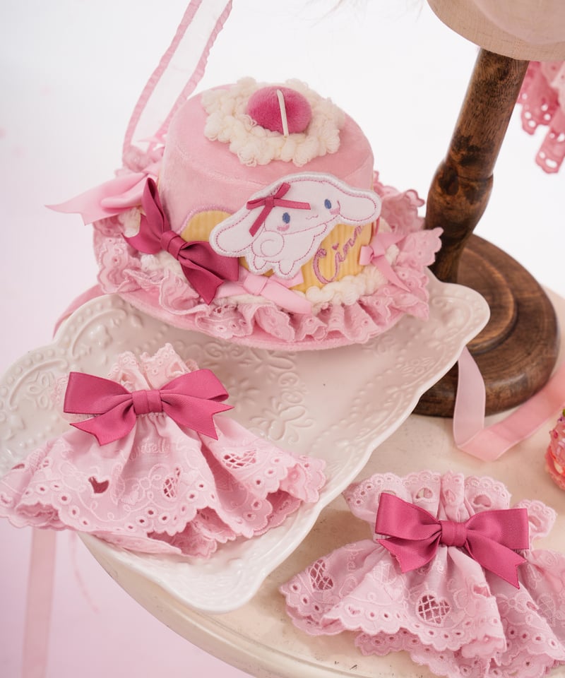 M*を様 ドールハットボンネット シナモン 花箱×サンリオ シナモロール」小物（ボンネット、ハット、他）【7/20