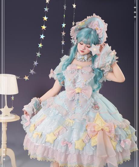 「花と真珠箱×サンリオ」LITTLE TWIN STARSワンピース＆ジャンパースカート【3/10まで】送料無料！