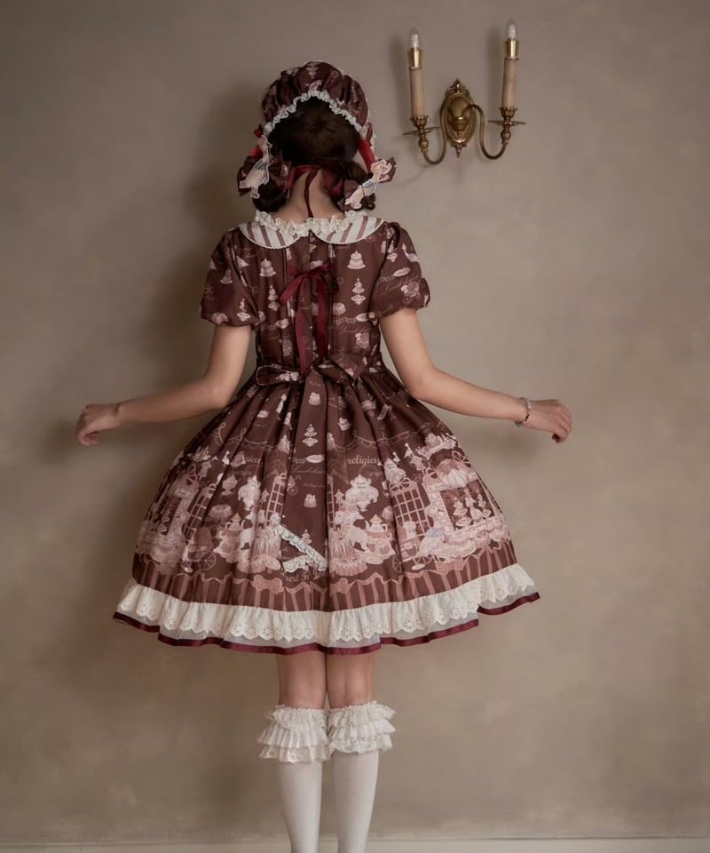 apolina ワンピース 18-24&ボンネット 2y+ apolina 】 ワンピース apolina ワンピース 18-24&ボンネット 2y+