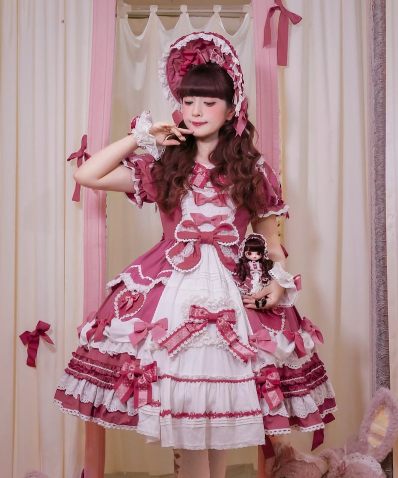 青木美沙子コラボ「ハートコンチェルト」ワンピース＆小物（ローズ