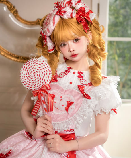 「Candy」ハートサロペット＆ブラウス 【12/10まで】送料無料！