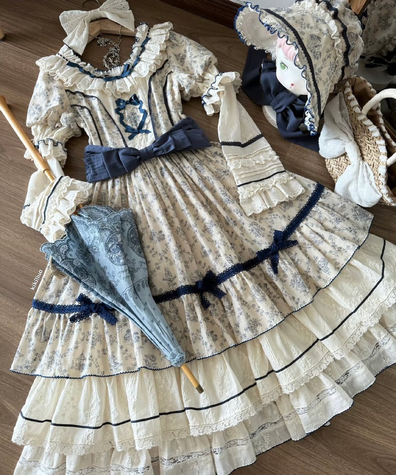 ブルーベリーフィナンシェ」ワンピース＆ジャケット【10/1まで】送料