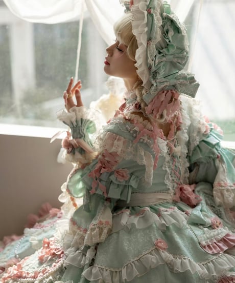 「Vintage Cake」ドレス４点フルセット（ミント） 【2/14まで】送料無料！
