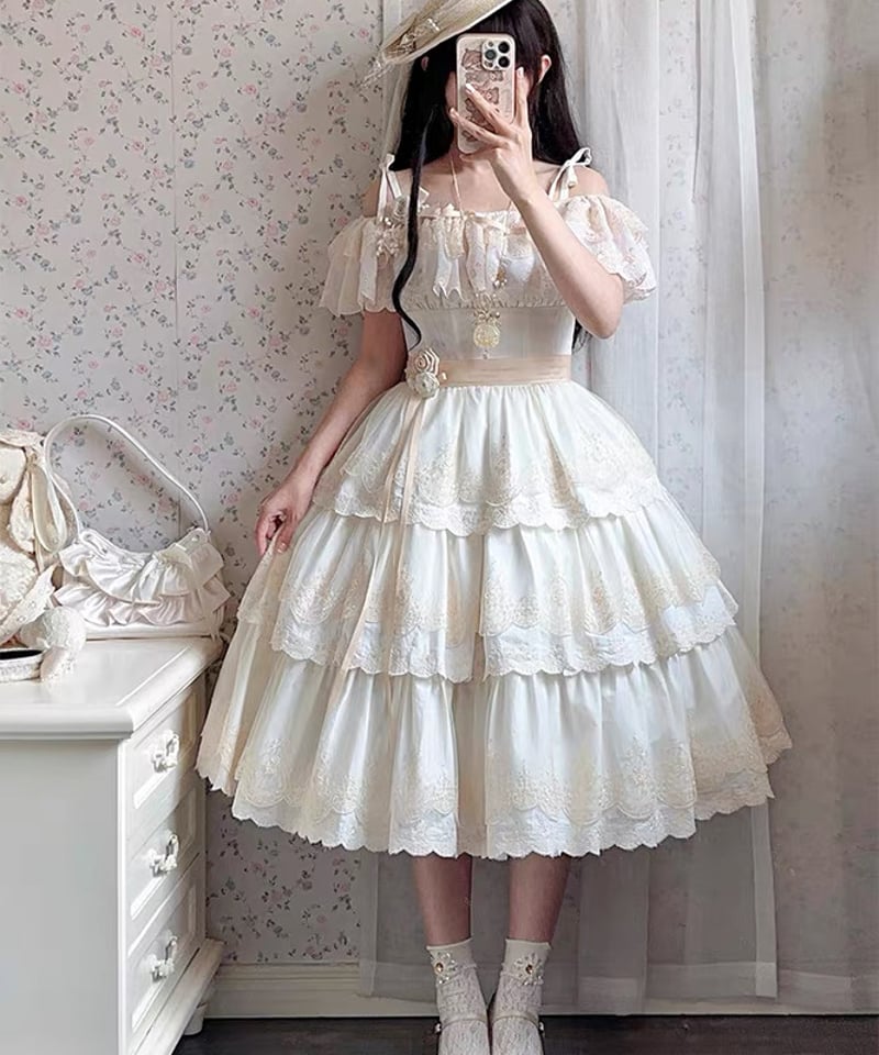 Daylight and Rose」ジャンパースカート 【8/20まで】送料無料