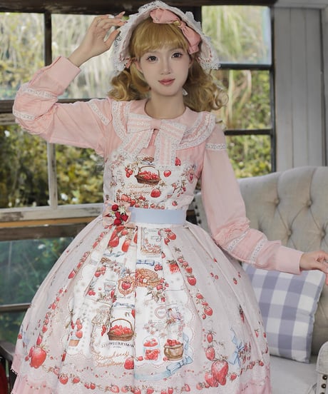 「Strawberry Manor」ショートジャンパースカート【12/16まで】送料無料！